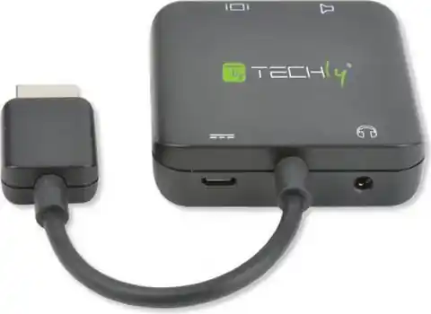 ⁨Adapter TECHLY 026500 2x HDMI - S/PDIF Toslink - Jack 3.5 mm⁩ at Wasserman.eu