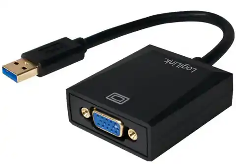 ⁨Adapter LOGILINK USB 3.0 - VGA UA0231 USB 3.0 - VGA⁩ at Wasserman.eu