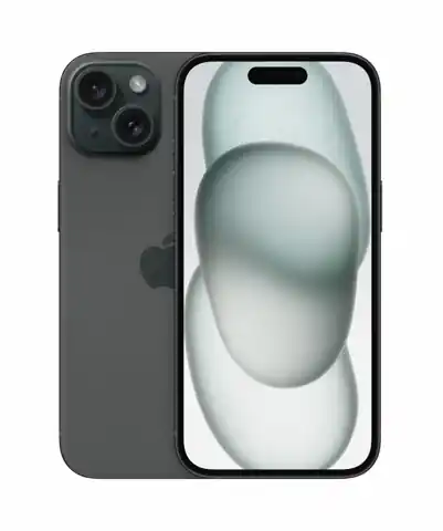 ⁨Smartphone APPLE iPhone 15 128 GB (Czarny) MTP03PX/A⁩ w sklepie Wasserman.eu