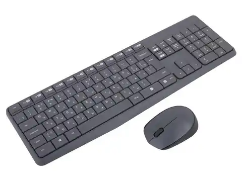 ⁨Keyboard and mouse set LOGITECH MK235 (Russian layout keystroke) 920-007948⁩ at Wasserman.eu