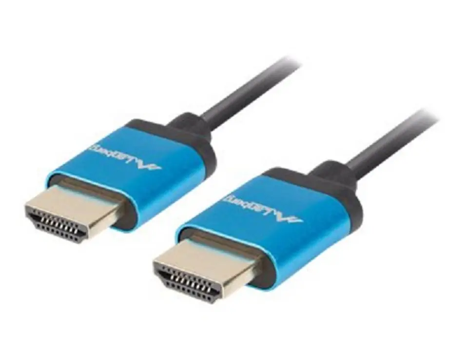 ⁨LANBERG CA-HDMI-22CU-0005-BK 0.5m /s1x HDMI (A) 1x HDMI (A)⁩ w sklepie Wasserman.eu