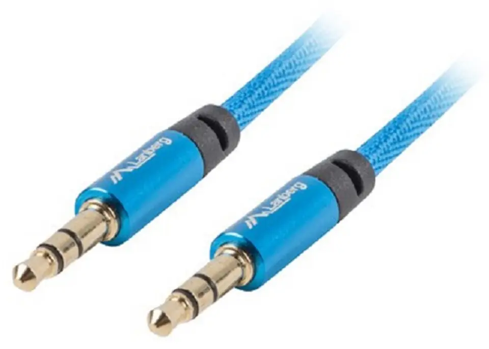 ⁨Cable Premium Minijack - Minijack M/M 3.5mm 2m blue⁩ at Wasserman.eu