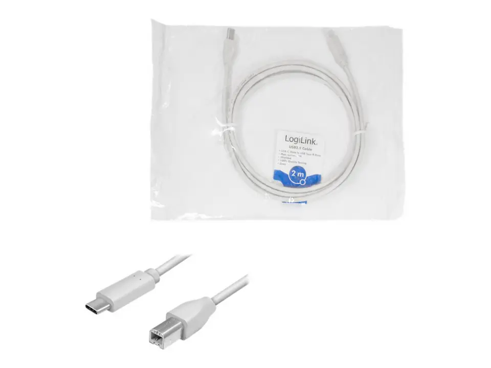 Kabel USB LOGILINK USB typ B 2 w sklepie Wasserman.eu