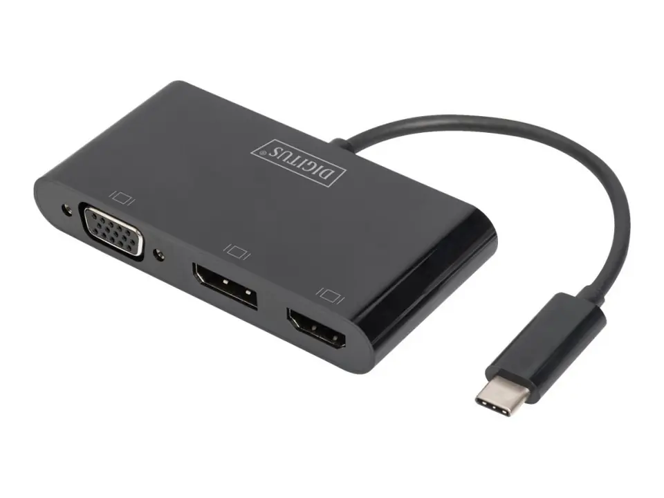 ⁨Adapter DIGITUS DA-70859 USB-C - HDMI/VGA/DisplayPort⁩ w sklepie Wasserman.eu