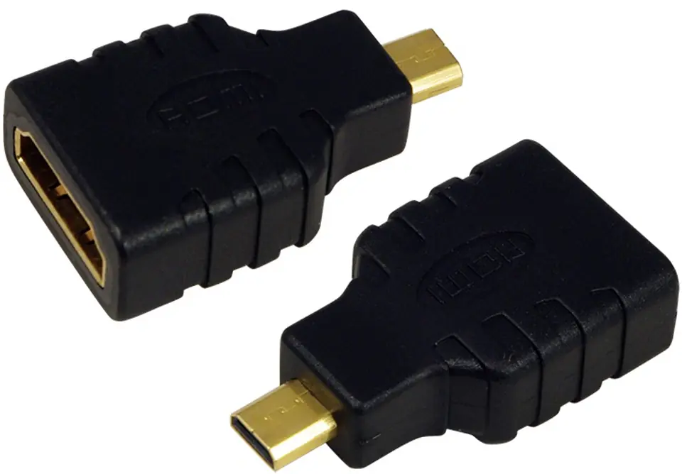 ⁨Adapter LOGILINK HDMI - Micro HDMI HDMI (A) - Micro HDMI (D) AH0010⁩ at Wasserman.eu