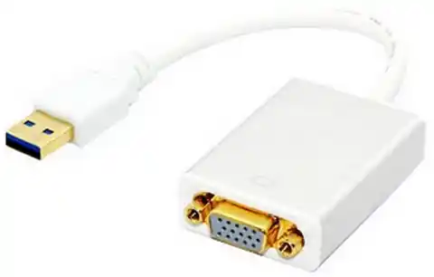 ⁨Adapter TECHLY USB 3.0 (wtyk) - VGA (gniazdo) USB - VGA 306950⁩ w sklepie Wasserman.eu