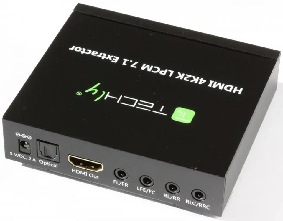 HDMI 4K audio extractor SPDIF Toslink, 4x Jack 3.5mm, LPCM 5.1CH / 7.1CH at Wasserman.eu