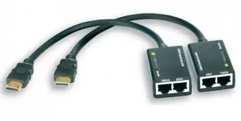 ⁨Extender HDMI by Cat.5e /6 cable, up to 30m⁩ at Wasserman.eu