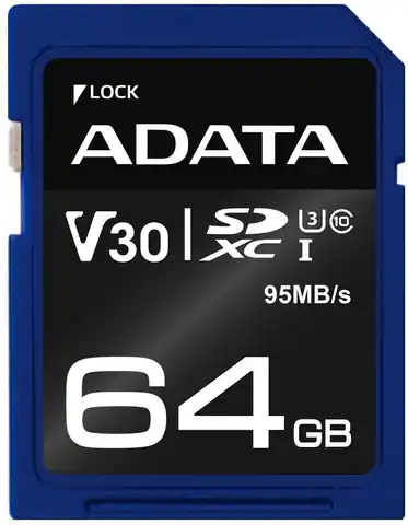 ⁨Memory card SDXC PremierPro 64GB UHS-I U3 V30 100/80 MB/s⁩ at Wasserman.eu