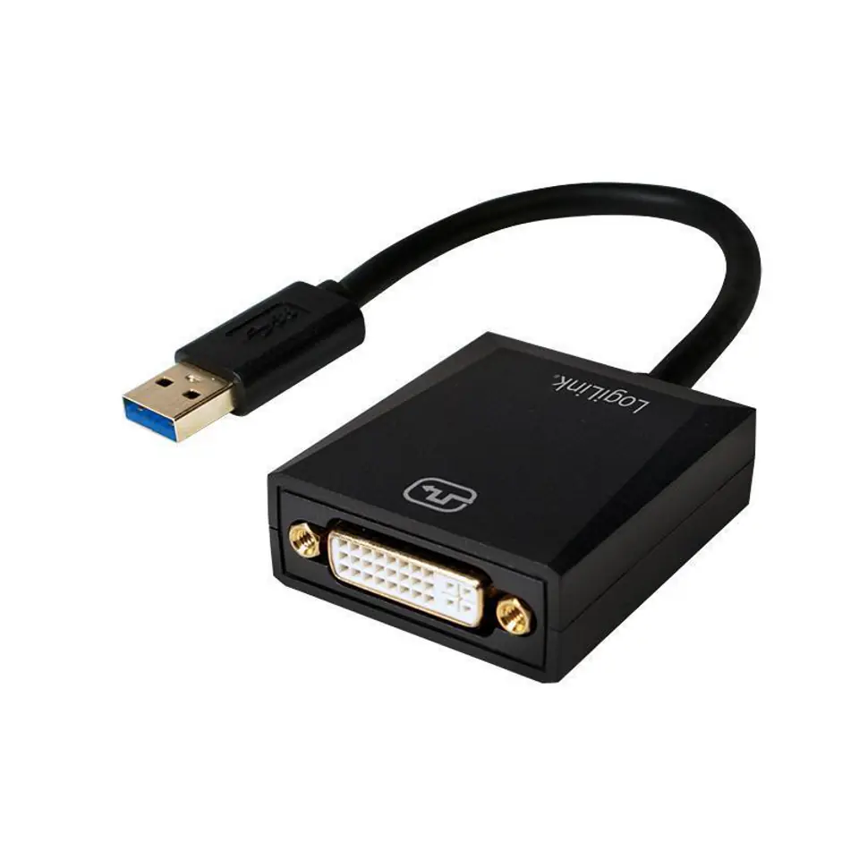 ⁨Adapter LOGILINK USB 3.0 - DVI UA0232 USB 3.0 - DVI⁩ w sklepie Wasserman.eu