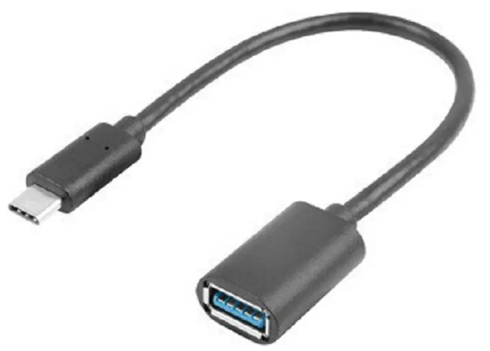 ⁨Adapter LANBERG AD-UC-UA-04 USB-C na USB-A⁩ w sklepie Wasserman.eu