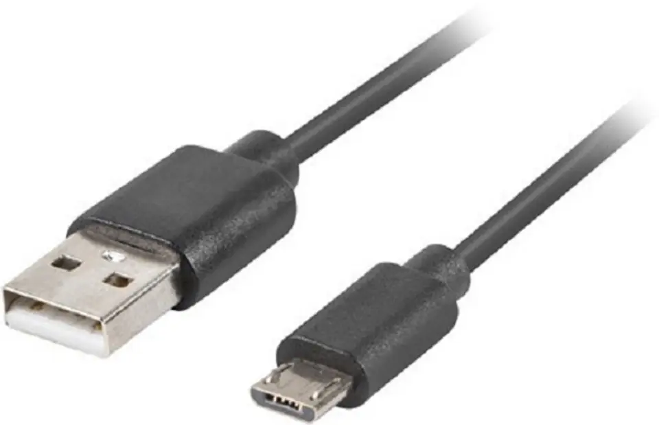 ⁨USB cable micro BM - AM 2.0 1.8m black QC 3.0⁩ at Wasserman.eu
