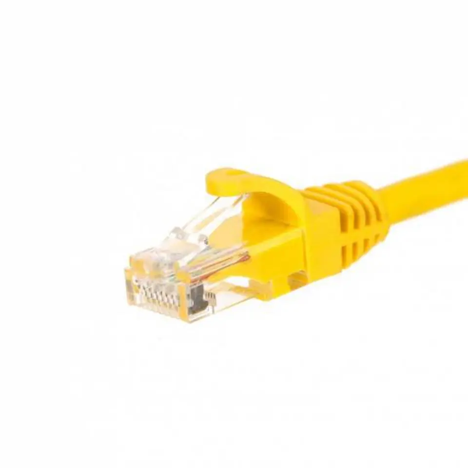 ⁨NETRACK CAT5e UTP 1 m Yellow 1 Patch cord⁩ at Wasserman.eu