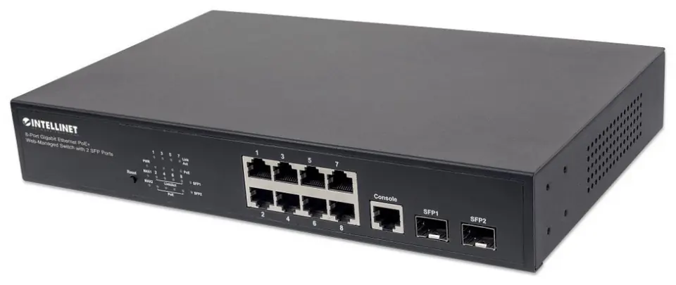 SWITCH GIGA 8POE+ 2SFP ZARZ. w sklepie Wasserman.eu