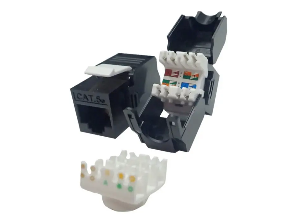 ⁨NETRACK 105-33 Netrack Keystone Jack RJ45 Module Cat. 5e UTP, tool-free⁩ at Wasserman.eu