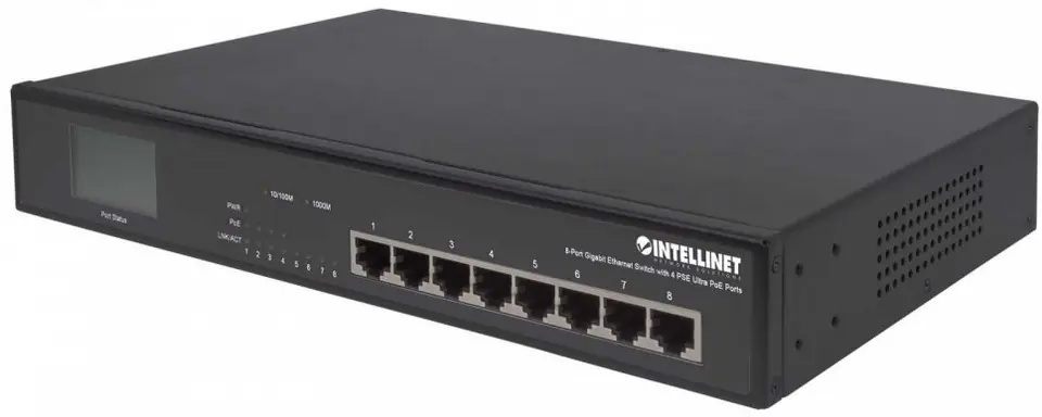 ⁨Przełącznik INTELLINET NETWORK SOLUTIONS 561310 (4x 10/100/1000 PoE )⁩ w sklepie Wasserman.eu