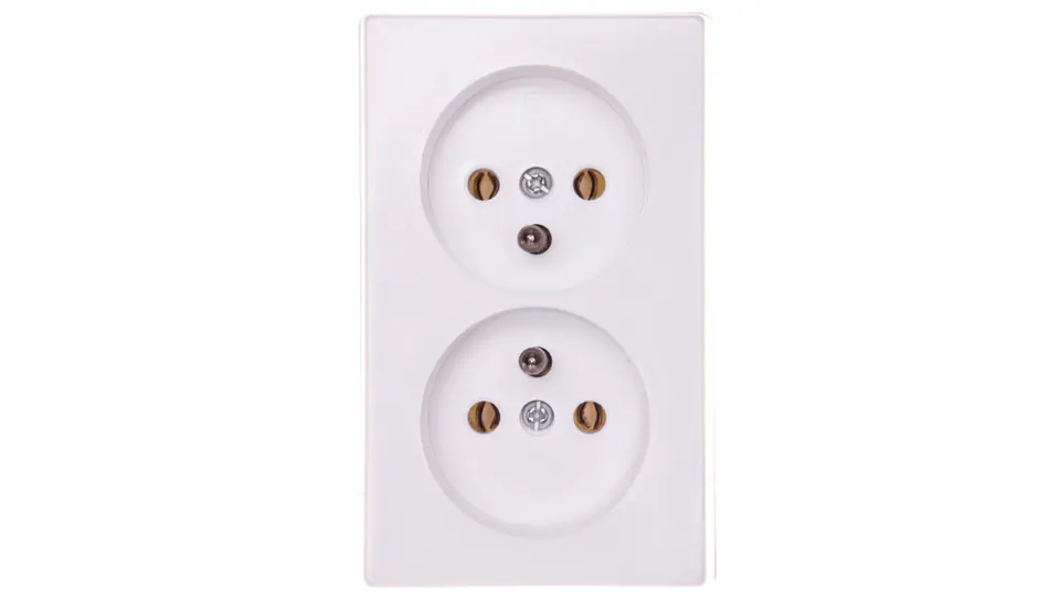 ⁨KAPPA Socket double and/u white GW-2KZ/00⁩ at Wasserman.eu