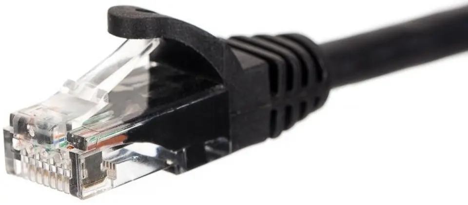 ⁨NETRACK RJ45 - RJ45 0.25 m Czarny 0.25 Patchcord⁩ w sklepie Wasserman.eu