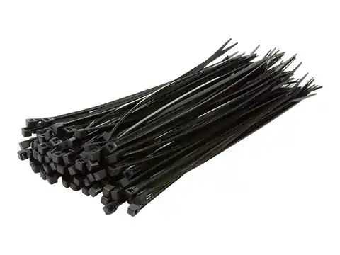 ⁨Cable ties 15cm, 100pcs. Black⁩ at Wasserman.eu