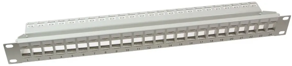 ⁨LOGILINK- Patchpanel Keystone 24-portowy, nieekranowany, szary⁩ w sklepie Wasserman.eu