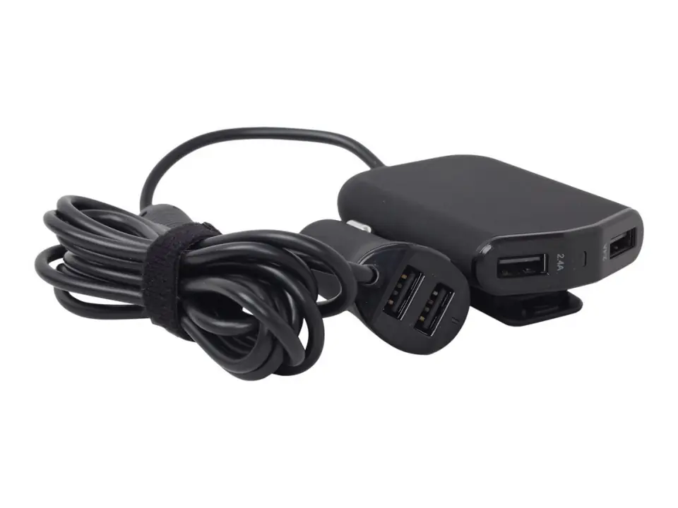 ⁨Charger GEMBIRD 4x USB Type A Black EG-4U-CAR-01⁩ at Wasserman.eu