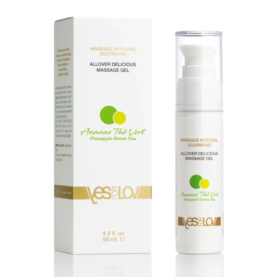 ⁨Yes For Lov Intimate Massage Gel 2in1 Pineapple and Green Tea 50ml⁩ at Wasserman.eu