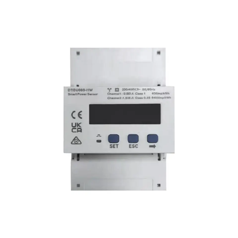 ⁨HUAWEI DTSU666-HW ENERGY METER, 3-PHASE, 3P4W, LCD DISPLAY, 250A; RS485, TH RAIL⁩ w sklepie Wasserman.eu