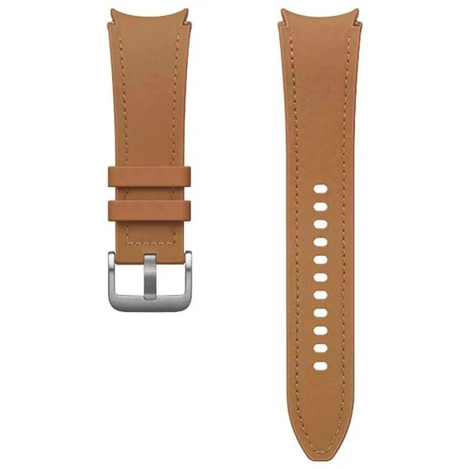 ⁨Pasek Hybrid Eco-Leather Band Samsung ET-SHR96LDEGEU do Watch6 20mm M/L camel⁩ w sklepie Wasserman.eu