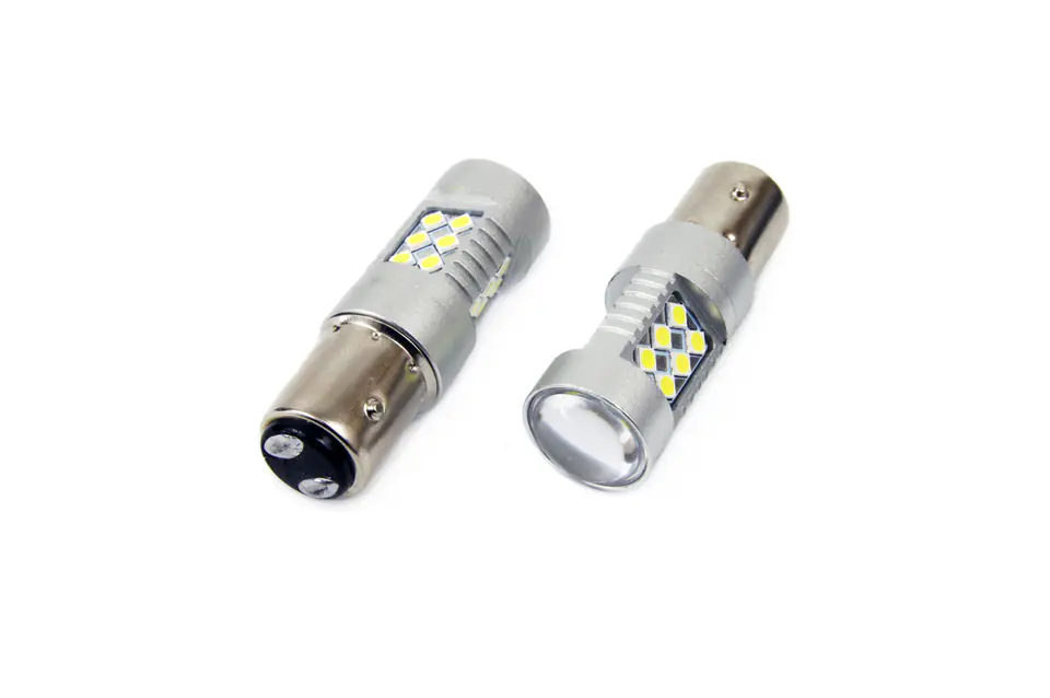 ⁨01438 Led Vertex Canbus 24SMD 3030 1157 (P21/5W) White 12V/24V 2 sztuki⁩ w sklepie Wasserman.eu