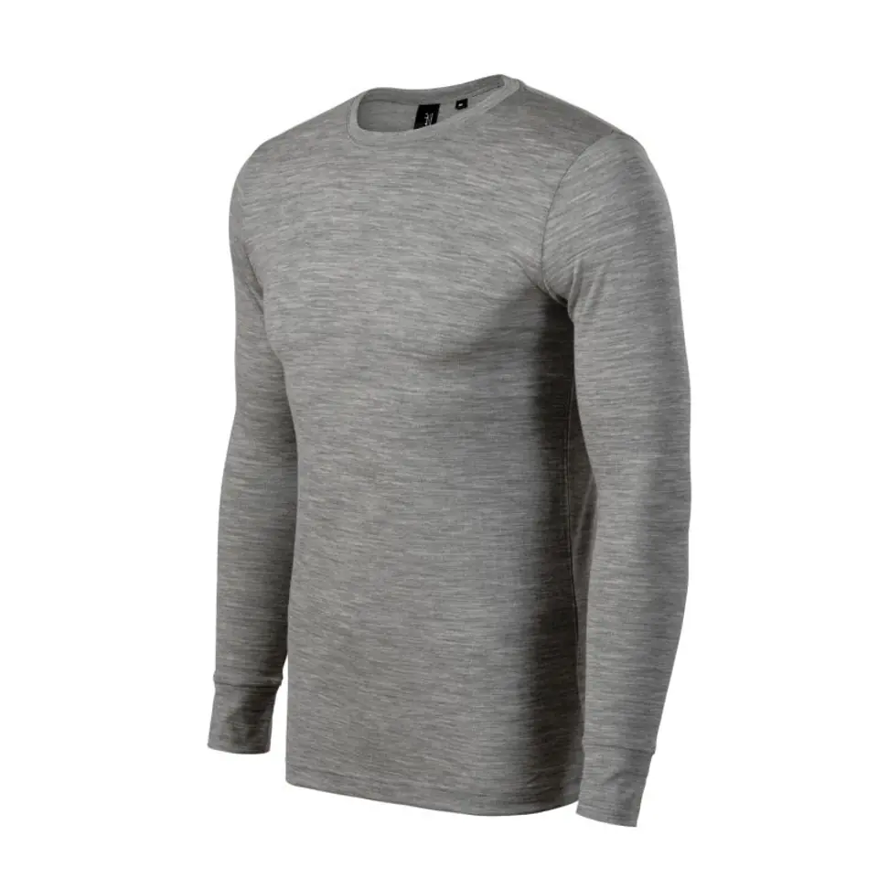 ⁨Koszulka Malfini Premium Merino Rise LS M (kolor Szary/Srebrny, rozmiar S)⁩ w sklepie Wasserman.eu