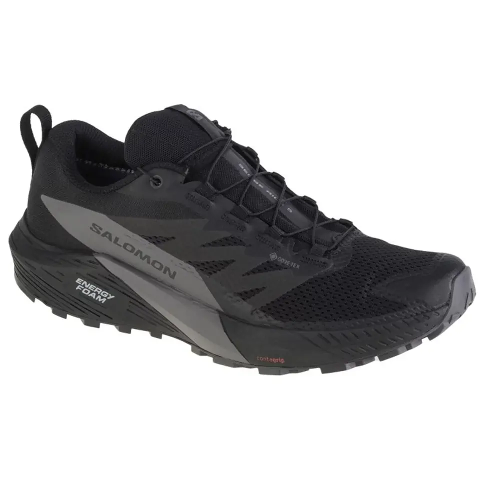 ⁨Buty do biegania Salomon Sense Ride 5 GTX M (kolor Czarny, rozmiar 44 2/3)⁩ w sklepie Wasserman.eu