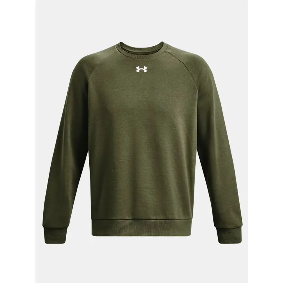 ⁨Under Armour Men's Rival Fleece Crew Khaki 1379755 390⁩ at Wasserman.eu