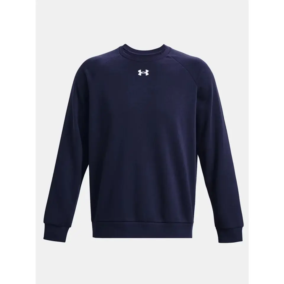 ⁨Under Armour Men's Rival Fleece Crew Sweatshirt Navy Blue 1379755 410⁩ at Wasserman.eu