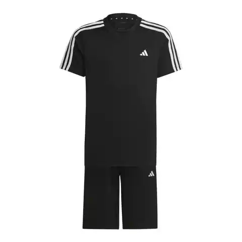 ⁨Komplet adidas Training Essentials 3-stripes Jr (kolor Czarny, rozmiar 176)⁩ w sklepie Wasserman.eu
