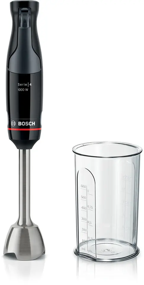 Bosch Serie 4 MSM4B610 blender 0.6 L Immersion blender 1000 W Anthracite, Black at Wasserman.eu