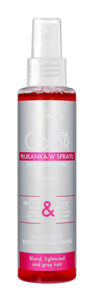 ⁨JOANNA Ultra Color Płukanka do włosów w sprayu różowa 150 ml⁩ w sklepie Wasserman.eu