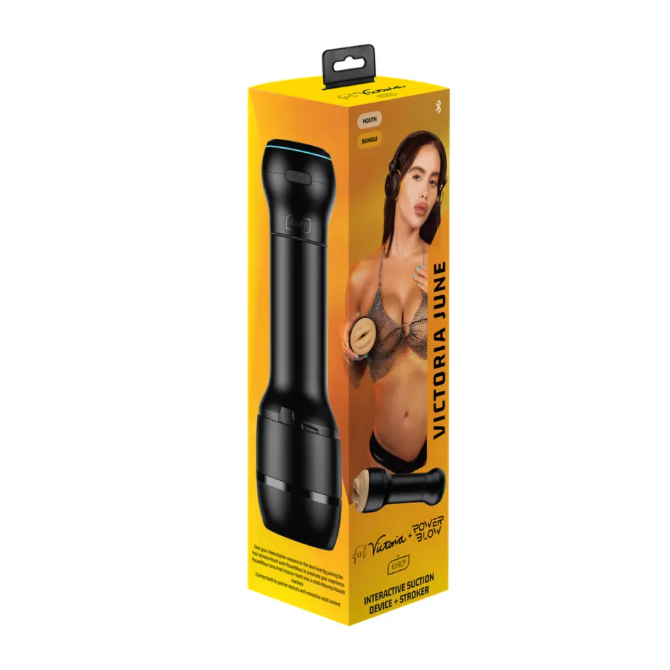 Kiiroo - Zestaw Masturbator Realistyczne Usta Victoria June + PowerBlow w sklepie Wasserman.eu