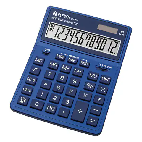 ⁨Eleven Kalkulator SDC444XRNVE, niebieska, biurkowy, 12 miejsc⁩ w sklepie Wasserman.eu