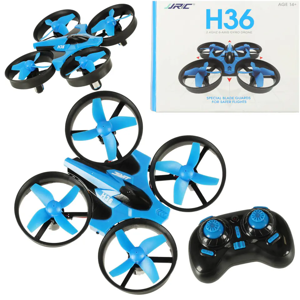 ⁨Dron RC JJRC H36 mini 2.4GHz 4CH 6 axis niebieski⁩ w sklepie Wasserman.eu