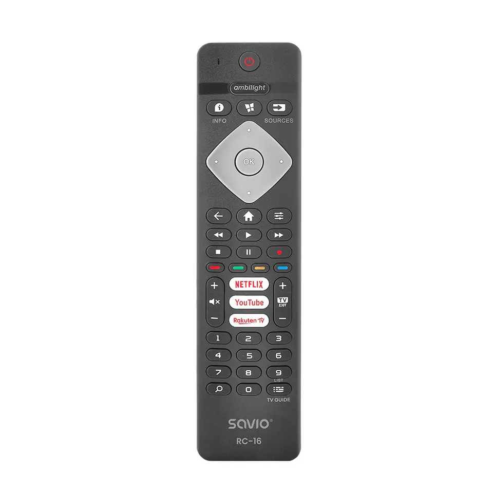 ⁨SAVIO PILOT UNIWERSALNY/ZAMIENNIK DO TV PHILIPS, SMART TV, RC-16⁩ w sklepie Wasserman.eu