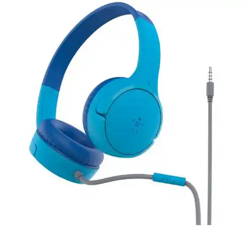 ⁨Słuchawki z mikrofonem Na uszy Wbudowany BELKIN Soundform Mini (3.5 mm minijack wtyk/Niebieski)⁩ w sklepie Wasserman.eu