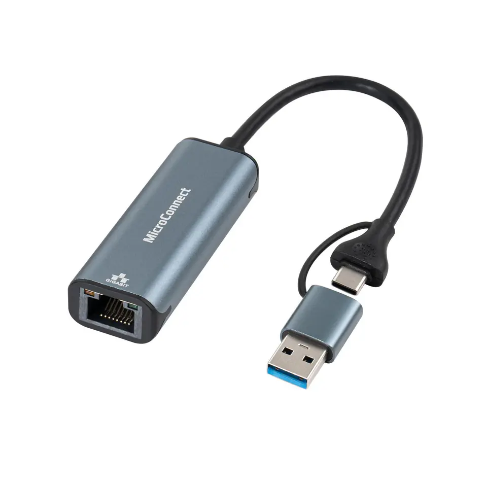 ⁨MicroConnect USB-C / A to RJ45 network⁩ w sklepie Wasserman.eu