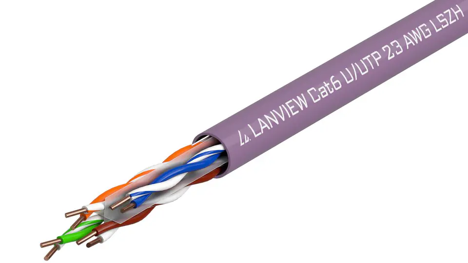 ⁨Lanview Cat6 U-UTP Network Cable⁩ w sklepie Wasserman.eu