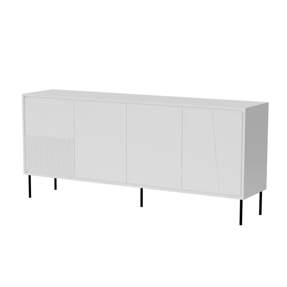 ⁨4D ABI chest of drawers 200x45x88 matt white⁩ at Wasserman.eu