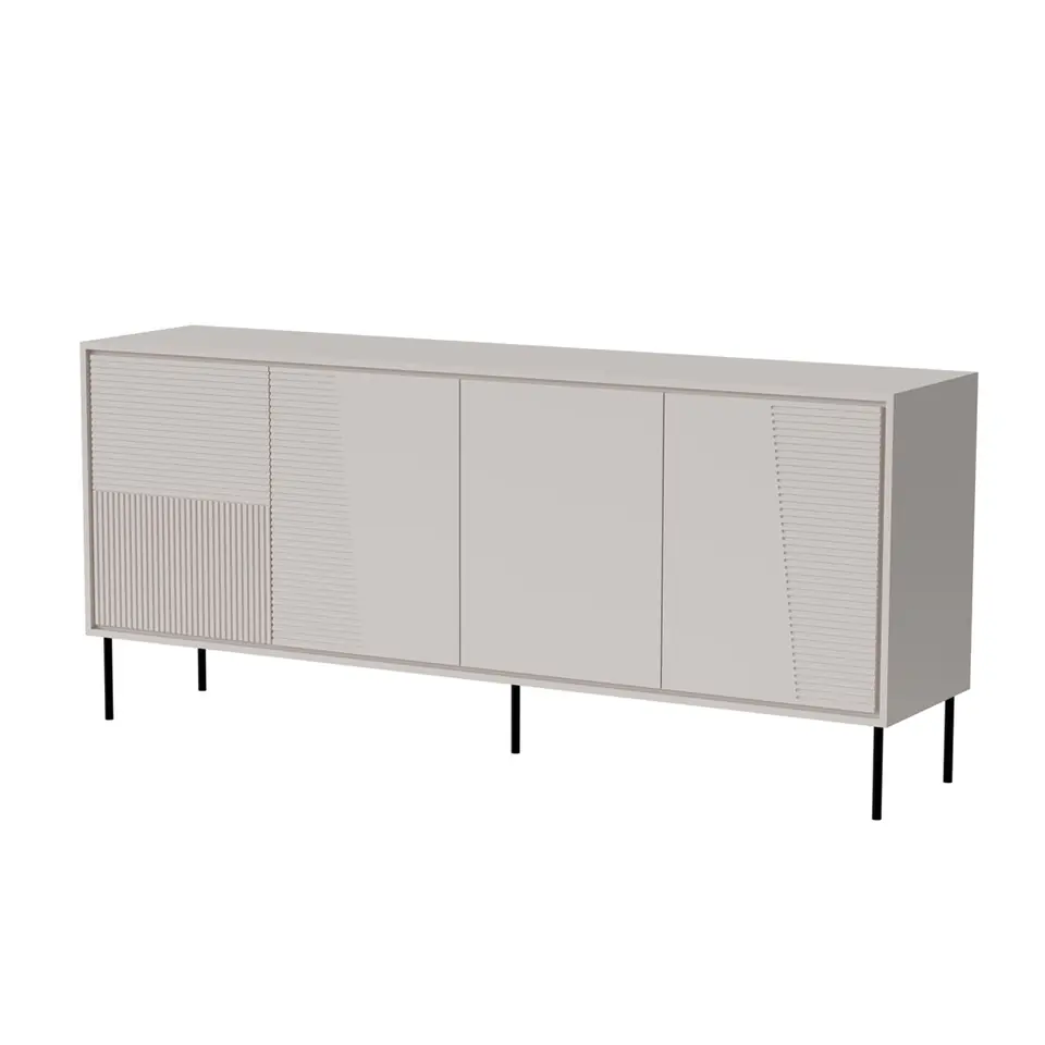 ⁨4D chest of drawers ABI 200x45x88 cashmere matt⁩ at Wasserman.eu