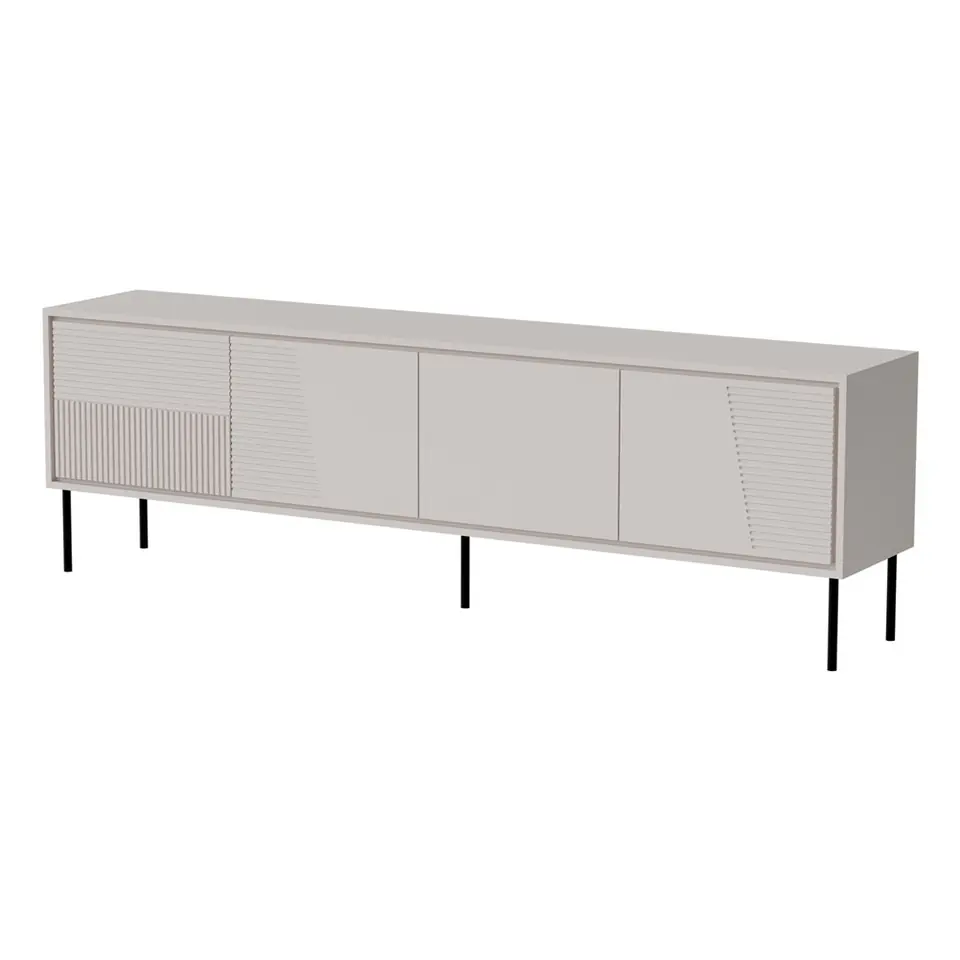 ⁨RTV cabinet ABI 4D 200x38x62 cashmere matt⁩ at Wasserman.eu