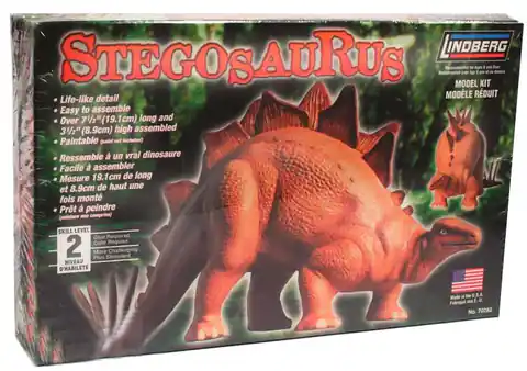 ⁨Plastic Model For Gluing Lindberg (USA) Dinosaur Stegosaurus⁩ at Wasserman.eu