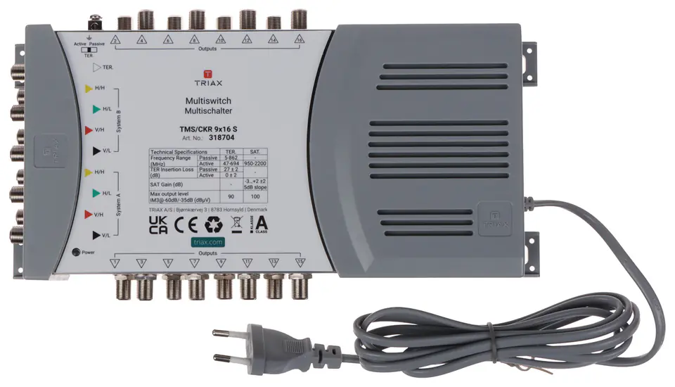 MULTISWITCH TMS-9/16S 9 WEJŚĆ / 16 WYJŚĆ TRIAX w sklepie Wasserman.eu