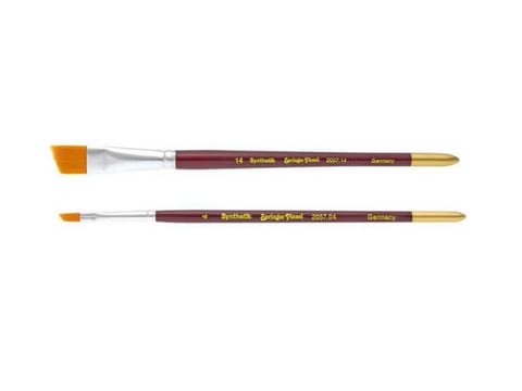 ⁨Flat slanted brush - Springer 2054 - size 06 - Toray synthetic bristles⁩ at Wasserman.eu