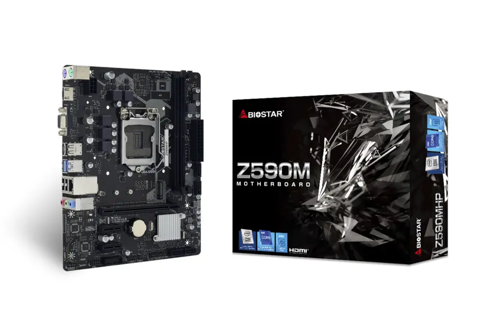 ⁨Biostar Z590MHP Intel Z590 LGA 1200 (Socket H5) micro ATX⁩ at Wasserman.eu